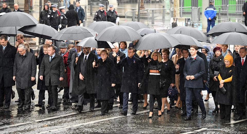 World leaders gather in Paris to mark the 100 100 years since the end of the World War I. (Photo: AFP)